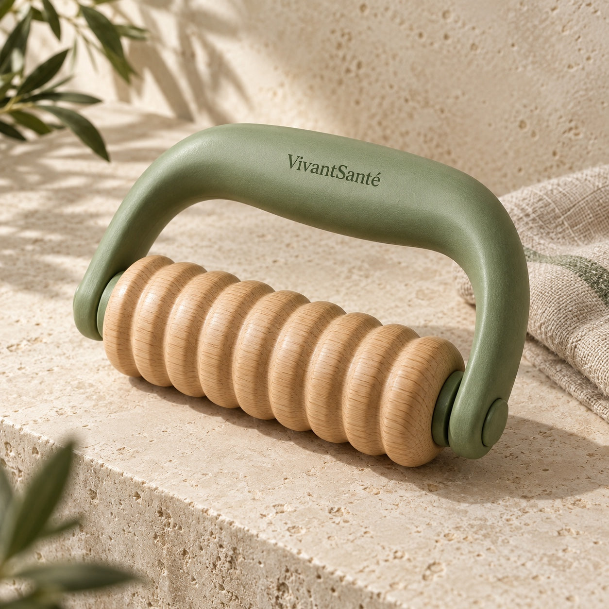 Concept de produit VivantSanté — Rouleau de massage manuel